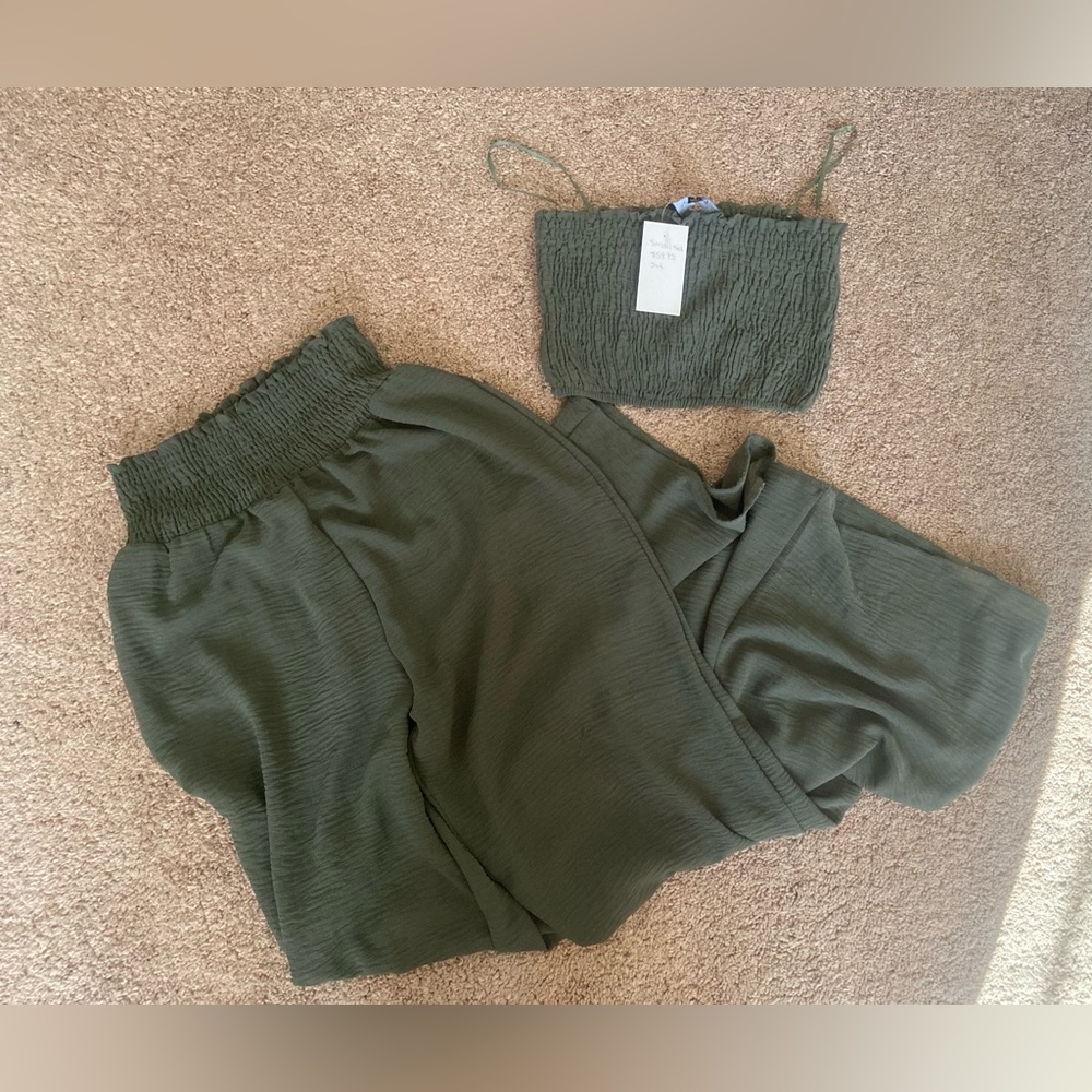 2 Piece Olive Green Set